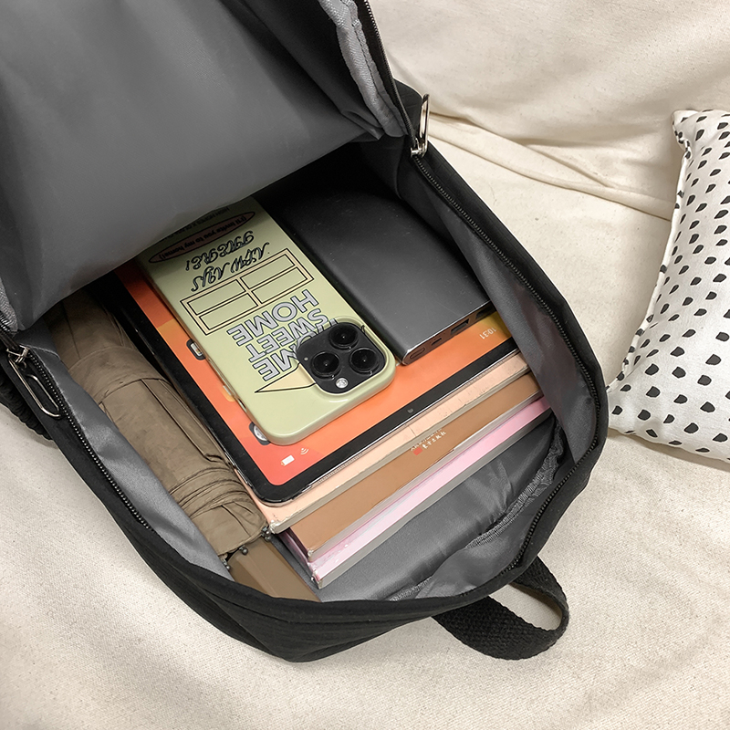 가방 방수 십대 Bookbag 나일론 배낭 패션 고용량 배낭 여성 숄더 가방 고등학교 Schoolbag 블랙