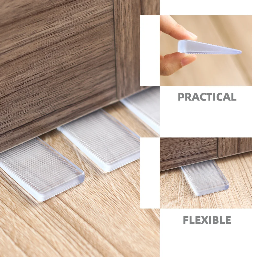 Transparent Soft Pvc Furniture Feet Pads Leveling Shims Wedge Blocks Stabilizers Furniture Levelers Table Leg Levelers Door