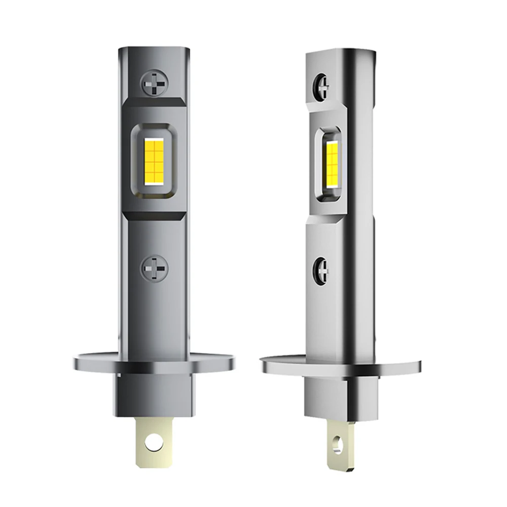 2 uds H1 H3 LED H7 bombilla faros Mini 30000LM 6500K CSP Super brillante luz alta y baja para luces antiniebla de coche 12V blanco automóvil