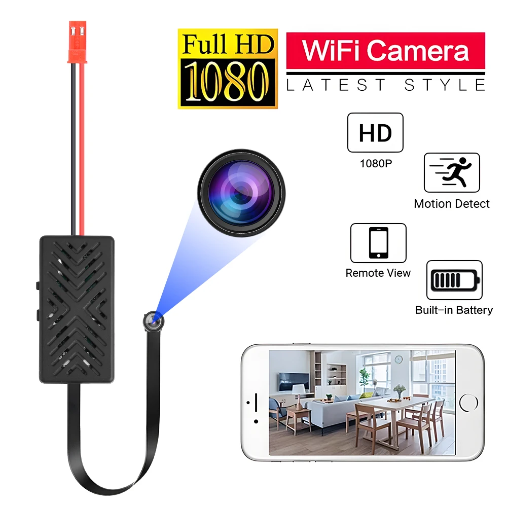 HD 1080P WiFi IP Mini cámara en tiempo Real seguridad del hogar detección de movimiento Micro videocámara módulo DIY control remoto grabadora de vídeo