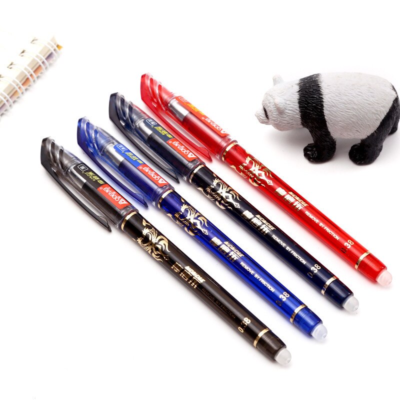 Ensemble de stylos à bille effaçables, 23 pièces, tige de 0.5mm, encre multicolore, poignée lavable, papeterie fournitures d'écriture scolaires et de bureau