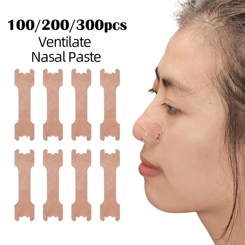 100/200/300pcs Breath Nasal Strips Right Way Stop Snoring Anti Snore Nose Strip Easier Better Breathing Good Sleeping Patches
