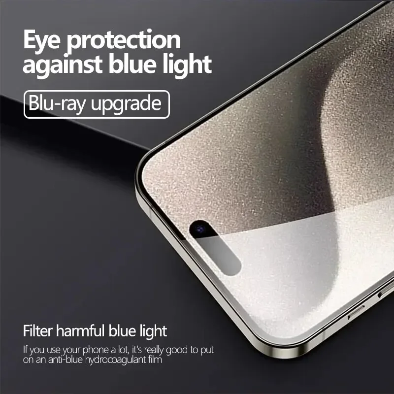 5 pezzi pellicola idrogel a copertura totale per iPhone 13 12 11 14 15 Pro Max protezione schermo per iPhone 16 PRO XR XS MAX 7 8 Plus non in vetro