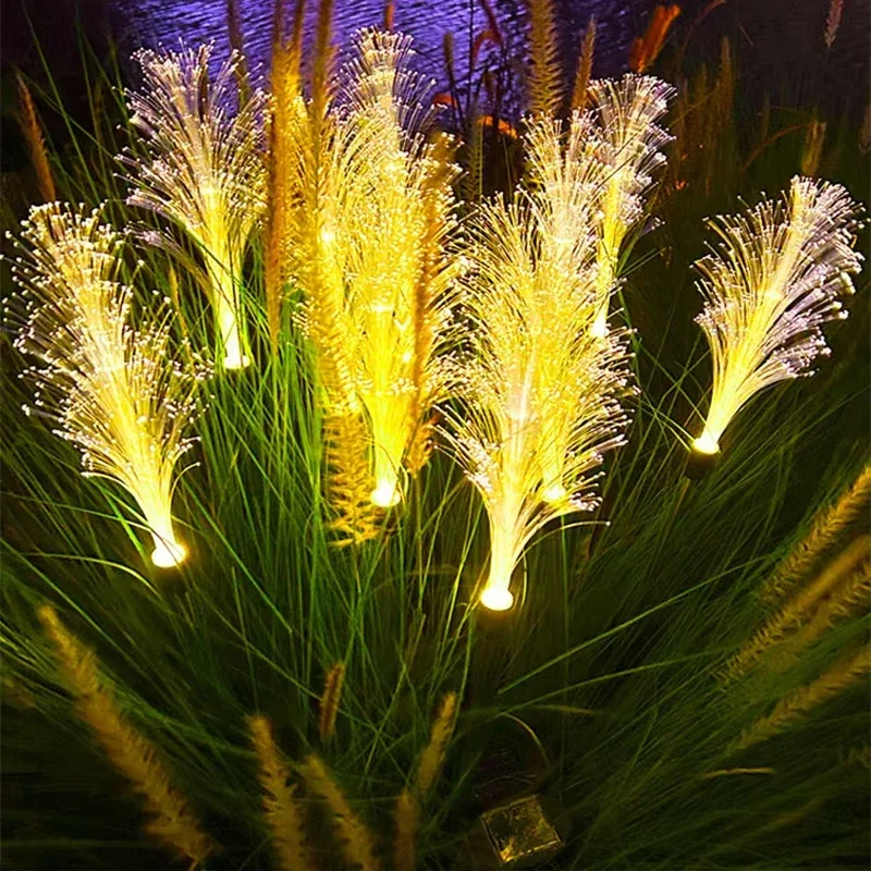 8PCS LED Solar Garten Lampe Wasserdichte Reed Licht Im Freien Rasen Hof Garten Weihnachten Dekoration Licht Dekor Solar Power Lichter