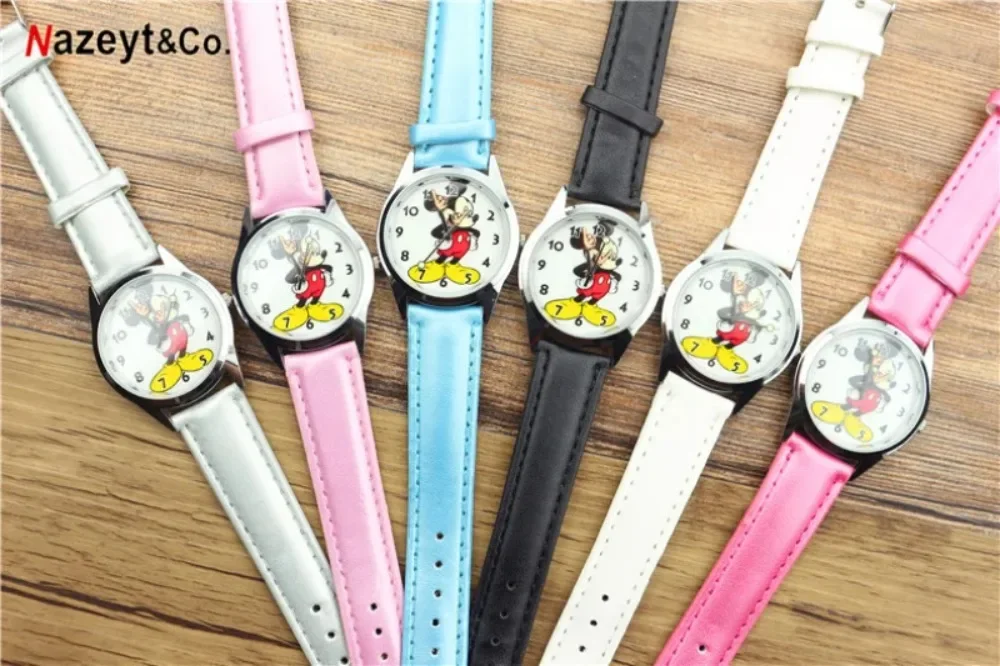 Disney Mickey Mouse nastoletnie zegarki dla dorosłych Vintage przegubowe ręce analogowy zegarek kwarcowy dla kobiet mężczyzn nastolatek modny zegarek na rękę