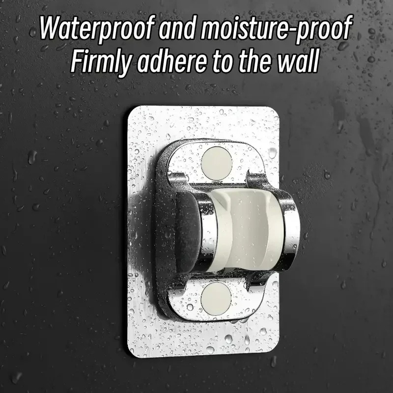 1Pcs Universal Showerhead Holder Wall Mounted Punch Free Household Adjustable Shower Bracket Self Adhesive Bathroom Accessories