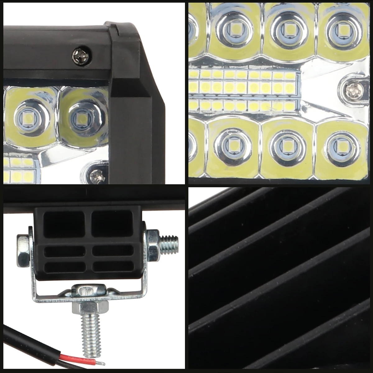 2 ชิ้นรถ LED Light Bar 4x4 โคมไฟทํางานสําหรับ Offroad Spot Flood Combo Beam ไฟหน้าเรือ SUV ATV รถจักรยานยนต์หมอกโคมไฟรถ