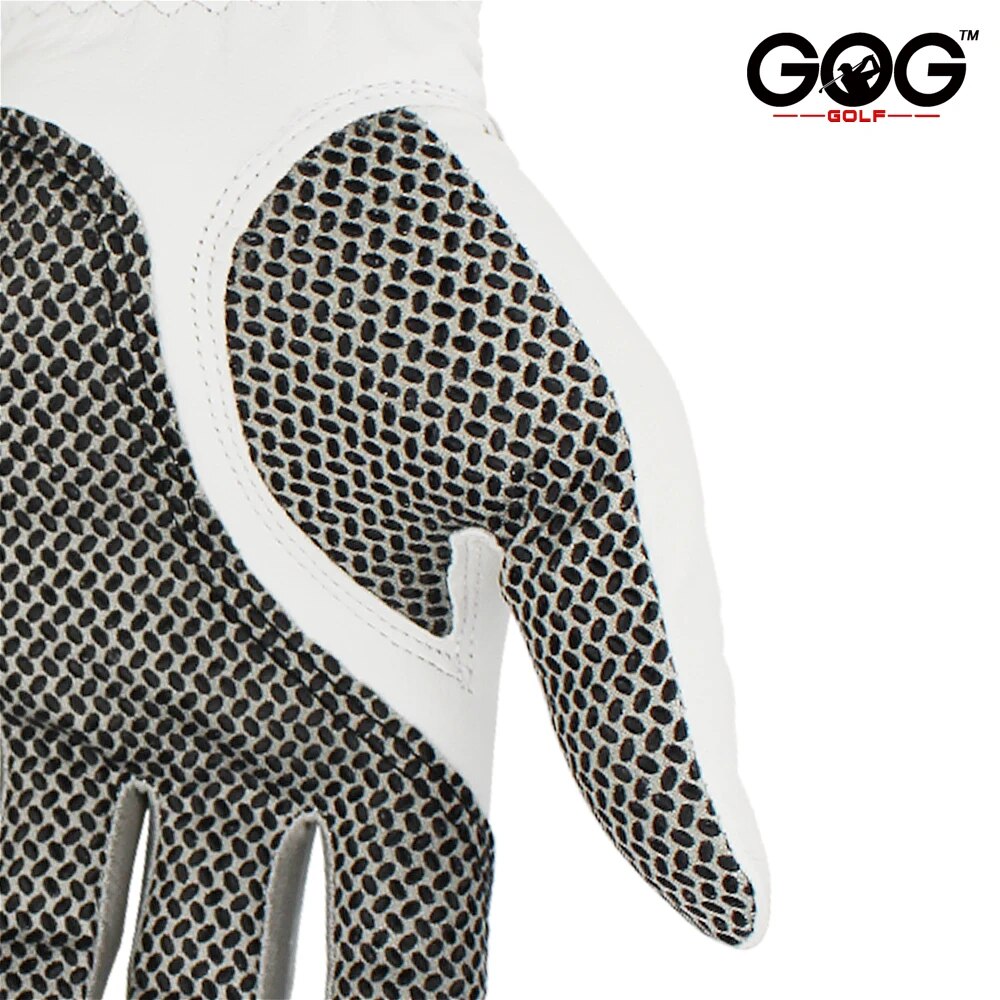Pack 1 pc Golf handschuhe Herren links/rechts weiche atmungsaktive reine Schaffell mit rutsch festen Granulat Golf handschuhe Golf Männer