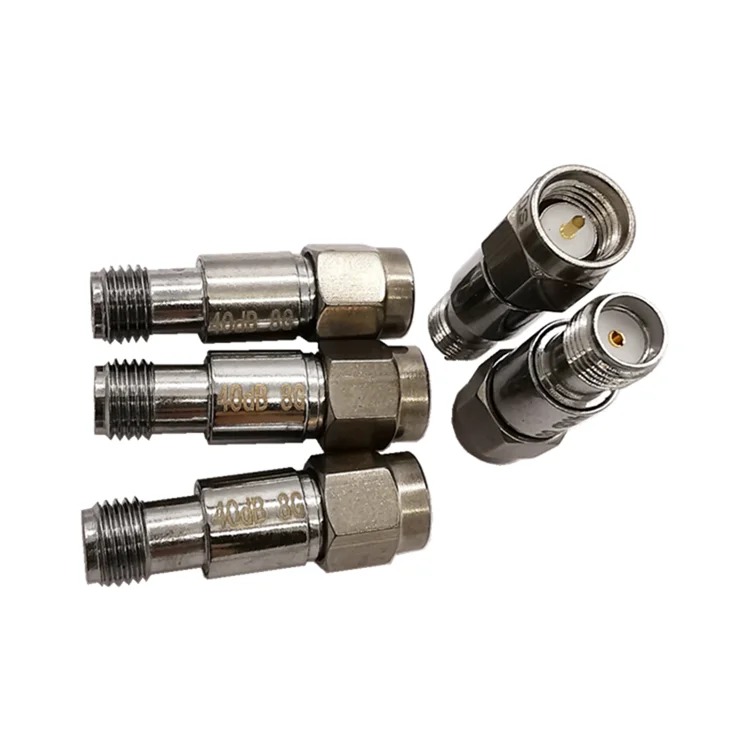 Atenuador SMA de 2W, 1dB, 3dB, 6dB, 10dB, 15dB, 20dB, 30dB, 40dB, DC-8GHz, atenuador fijo Coaxial RF, conector SMA de alta frecuencia