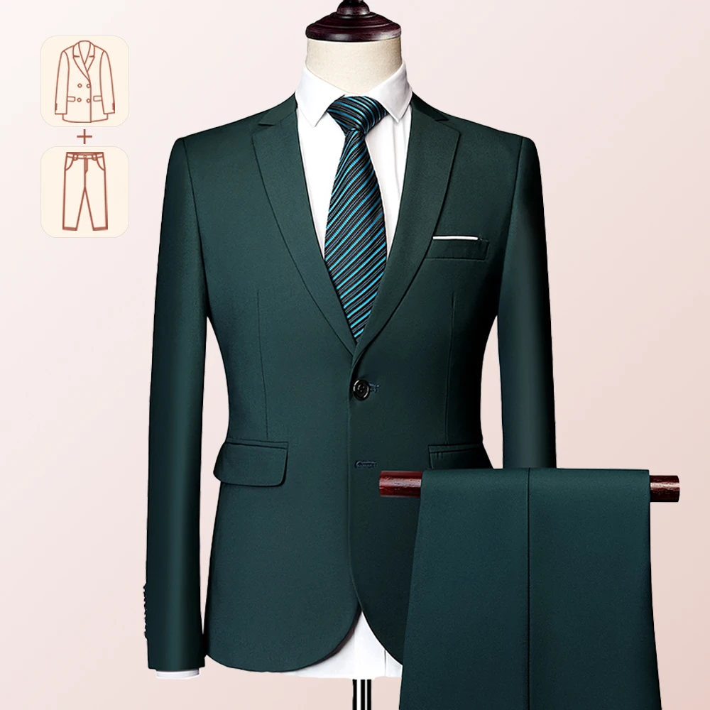 Herren Business Freizeit anzug für Hochzeiten, echter Blazer, Weste und Hose, große und große, schmal geschnittene Weste, Anzug hose, US-Größe
