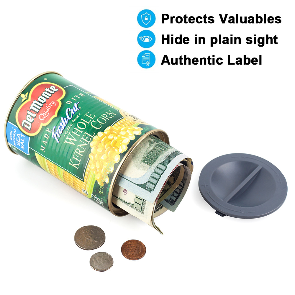 Creative สินค้าที่มีค่าซ่อนตู้นิรภัย Secret Transfer อาหารปลอมคอนเทนเนอร์ตู้ครัวซ่อนเงินสด, บัตรธนาคาร, เครื่องประดับ