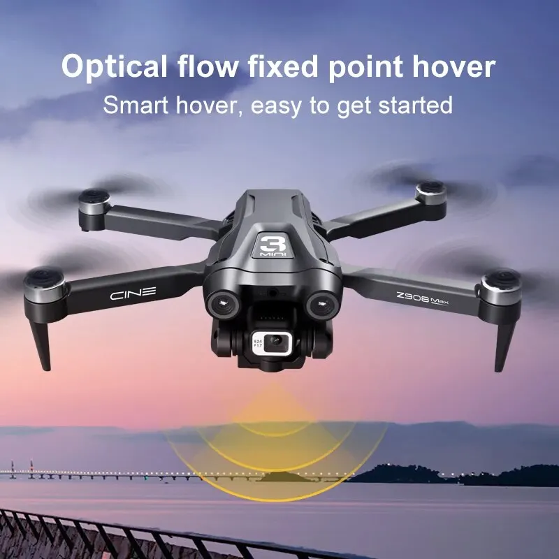 KBDFA MINI Z908 Pro Max Drone 4K HDกล้องProfessional WIFI FPV Dronหลีกเลี่ยงอุปสรรคBrushlessพับRC Quadcopterของเล่น