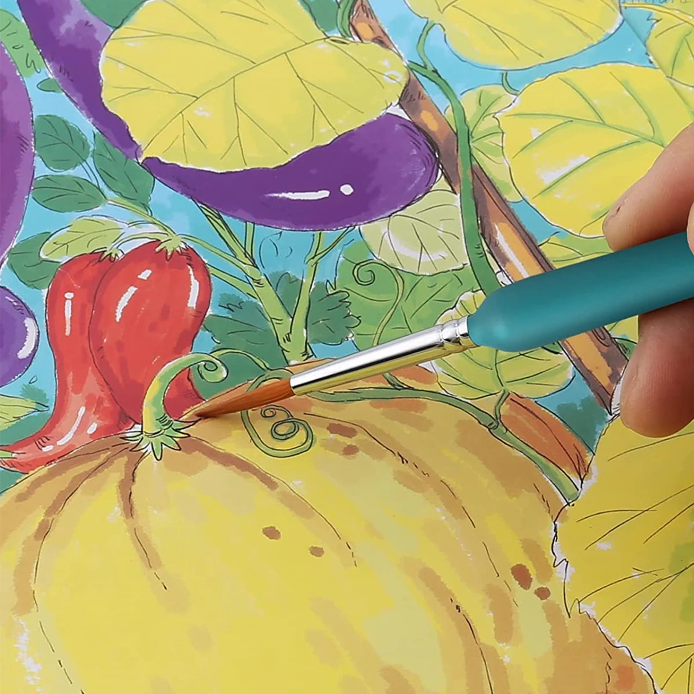 11 ชิ้น Miniature แปรงทาสีศิลปะภาพวาดแปรงพังพอนแปรงทาสี Gouache สีน้ําสีน้ํามันศิลปินมือทาสี