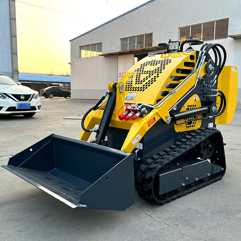 Mini cargadora desplegable personalizada EPA/EURO 5 Mini cargadora de pista de máquina de jardín doméstica diésel