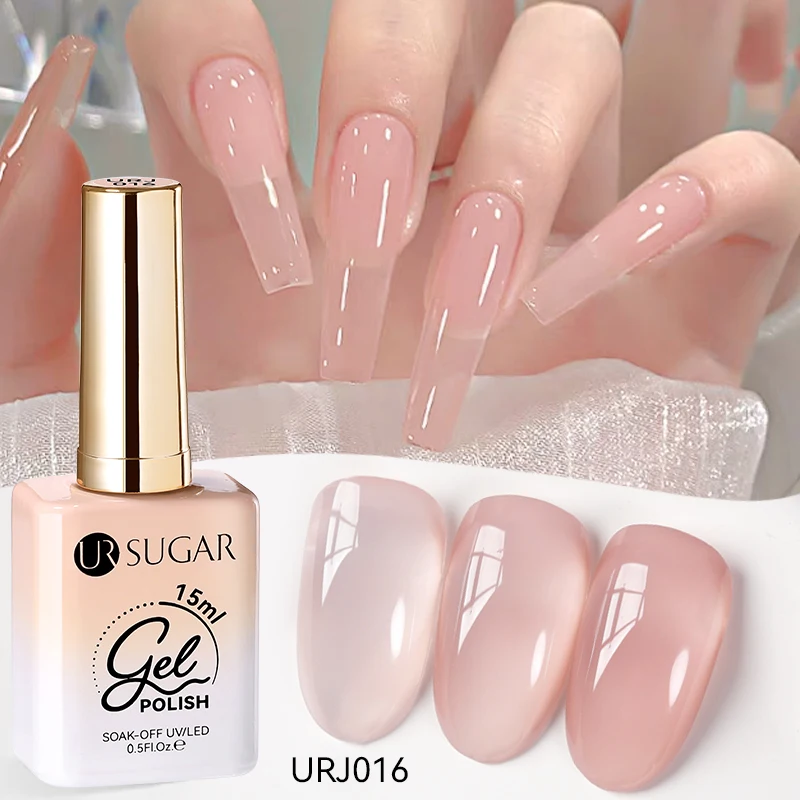 UR SUGAR uñas semipermanentel gel uv uñaspara uñas, barniz de Color translúcido blanco lechoso para manicura, 15ml, última moda esmalte uñas semipermanente gel para uñas todo para uñas material de manicura