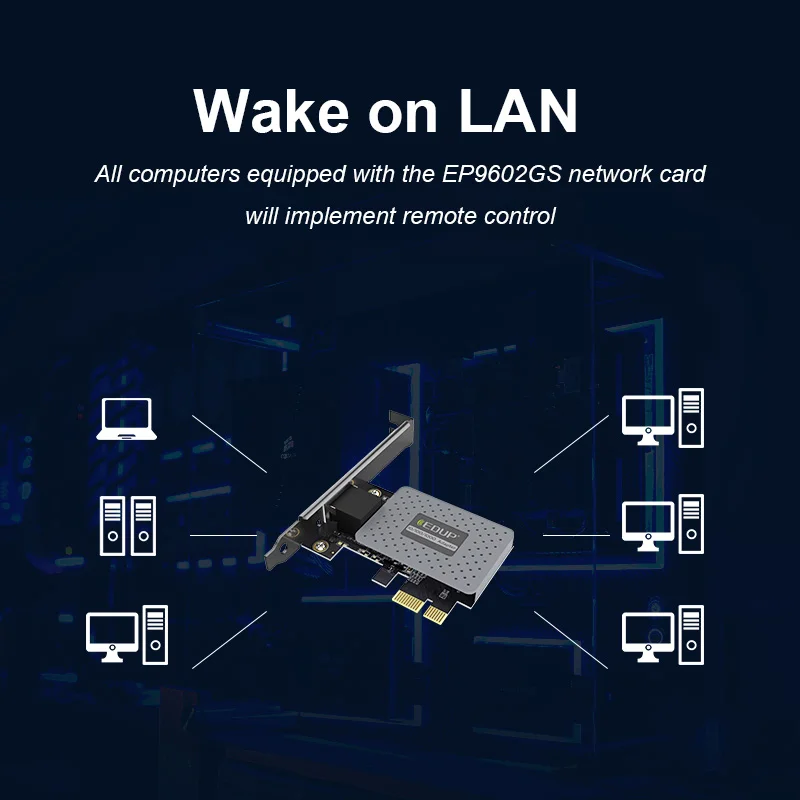 Сетевая карта EDUP 9602GS 10 м/100 м/1000 Мбит/с Gigabit Ethernet PCI Express RJ45 LAN-адаптер PCIe Converter для настольного ПК