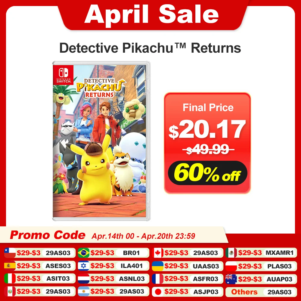 Detective Pikachu Returns nintendo switch игры 100% оригинальная игровая карта Nintendo Switch, приключения для игроков в жанре Switch