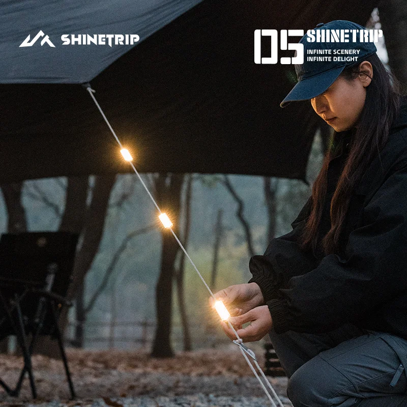 ShineTrip 05Series Tactical Wind Rope Light Reading Lighting Portable Lightweight Camping Ambient Light Wind Rope Warning Lights