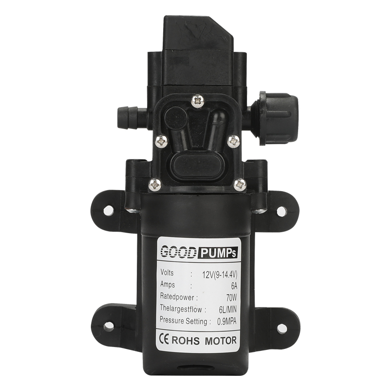 1pcs อัตโนมัติ Flow SWITCH 6L/Min DC12V 70W 130PSI อัตโนมัติปั๊มน้ําไดอะแฟรมขนาดเล็กปลอดภัยแรงดันสูง Self Priming ปั๊ม