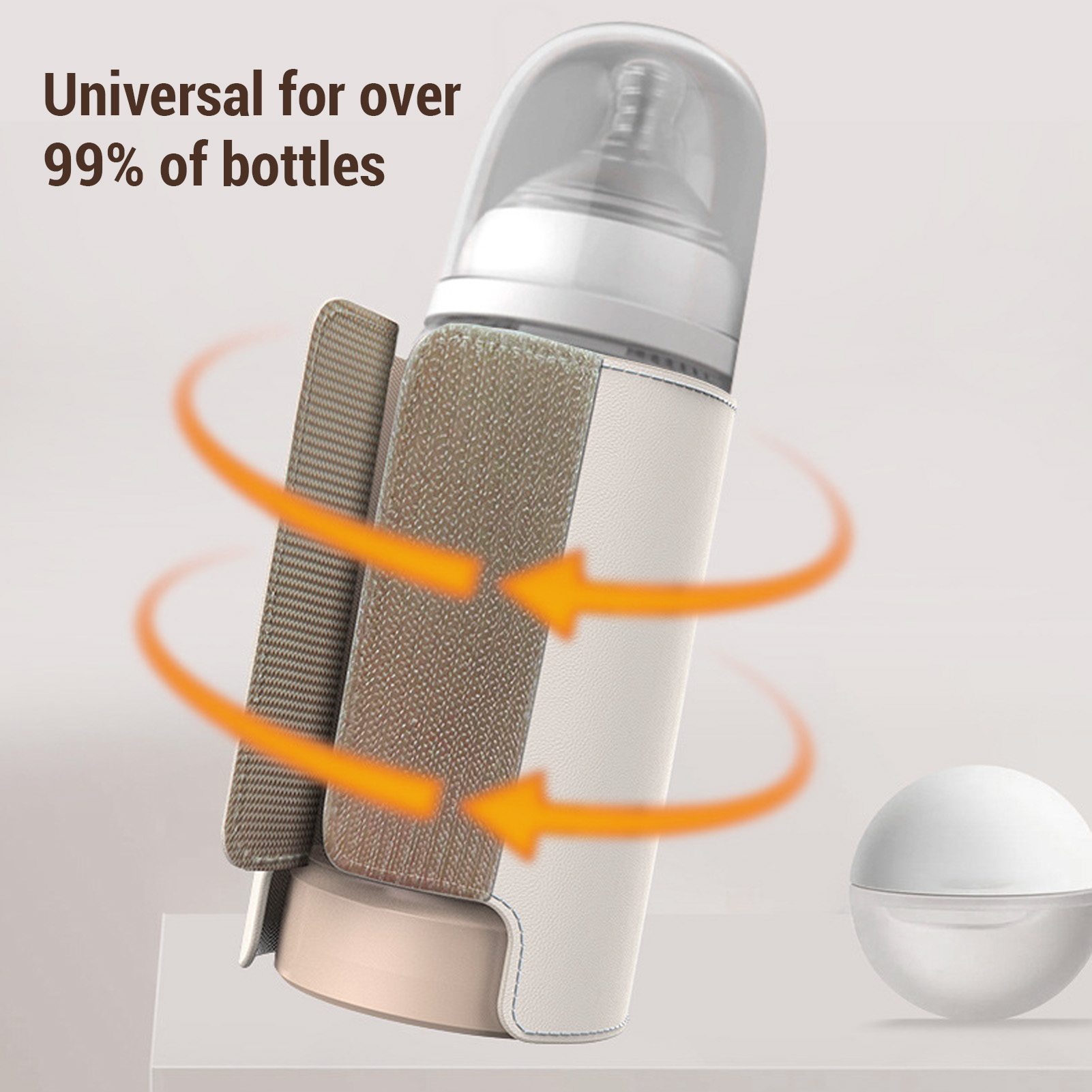 Aquecedor de mamadeira sem fio, envoltório portátil com display led rápido, capa aquecedora de leite materno para leite materno