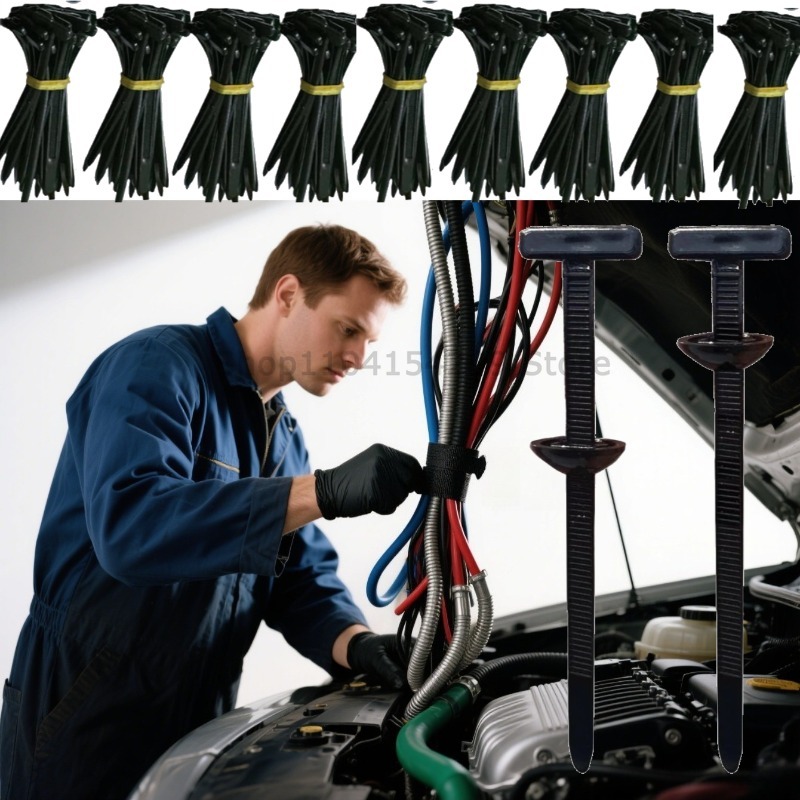 1-300PCS Nylon Universal Cable Tie Buckle Heavy Duty Self-Locking Nylon Zip Ties Holder Multipurpose Plastic Cable Ties Tool