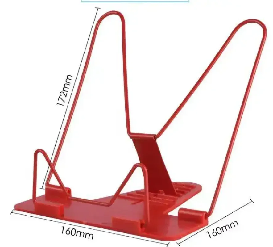 1pc bookends portátil dobrável ajustável estante de leitura livro suporte documento base leitura livro titular