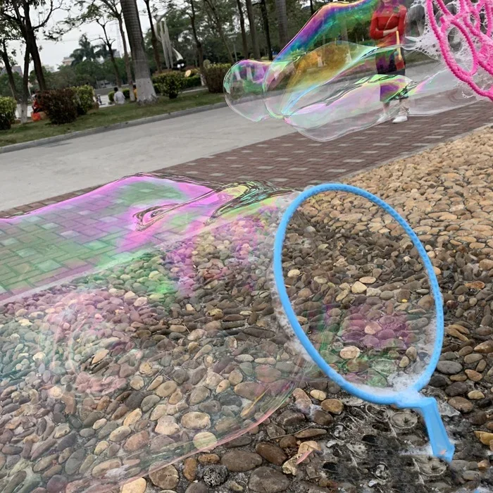 Bubble Machine เป่าฟองเครื่องมือสบู่ Bubble Maker Blower ชุด Big Bubble จานกลางแจ้งของขวัญตลกของเล่นเด็ก Bubble Wand