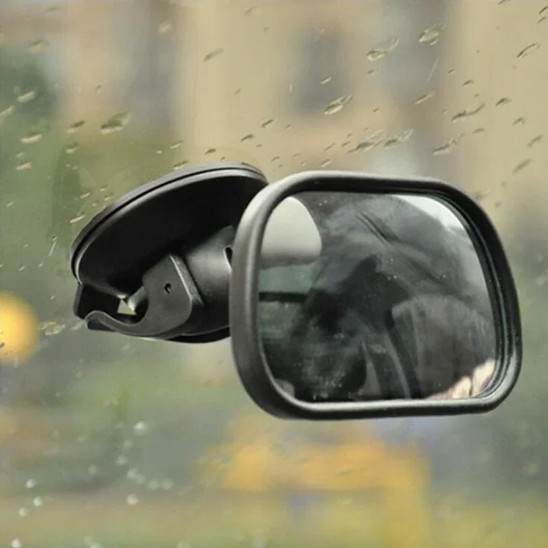 Espelho do bebê 2 em 1 mini crianças espelho traseiro convexo vista do assento traseiro do carro ajustável auto crianças monitor acessórios do carro