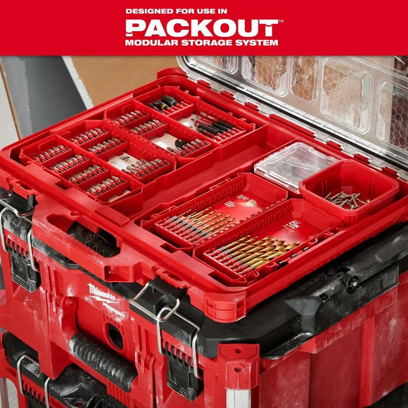 Milwaukee Original Small/Medium/Large ToolBox Case Rows Driver Accessories Multifunctional Storage Tool Accessories