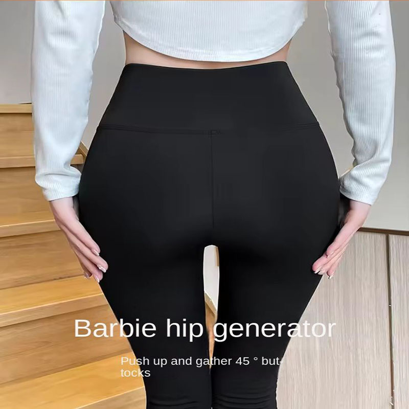 1PC Legginsy do jogi z wysokim stanem Rajstopy sportowe Ciepłe damskie spodnie do biegania Seksowne spodnie biodrowe Rajstopy z wysokim stanem