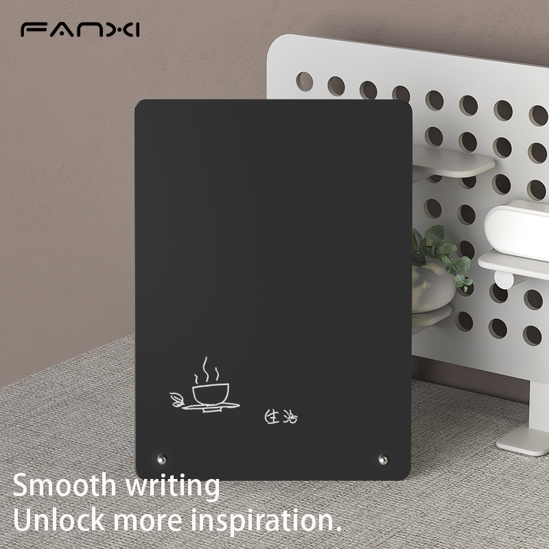 Magnetic board with stand Desktop Erasable magnetic board for notes Magnetic board with Magnetic clip Magnetic message board