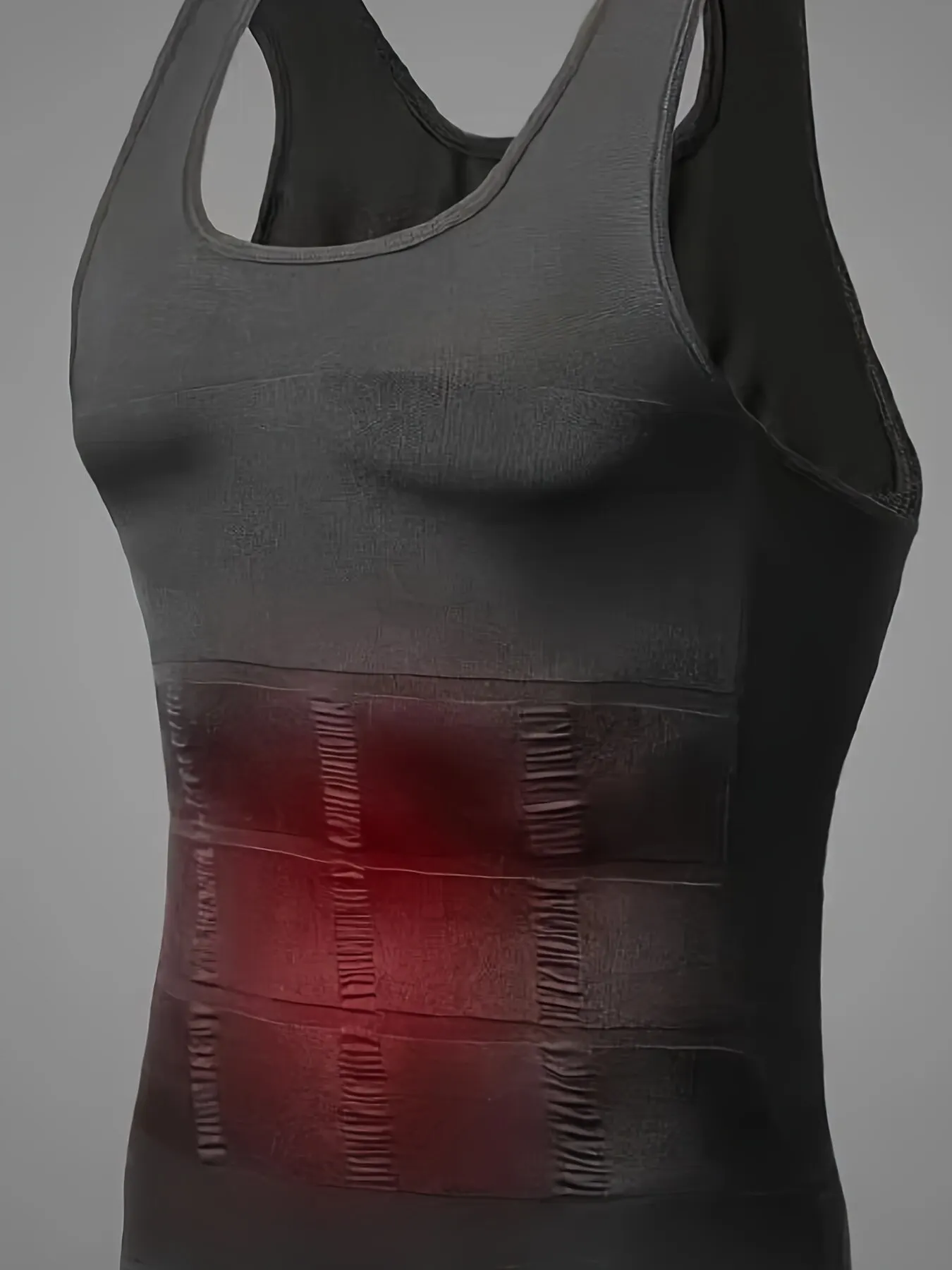 Canotta modellante per il corpo a compressione da uomo, gilet dimagrante