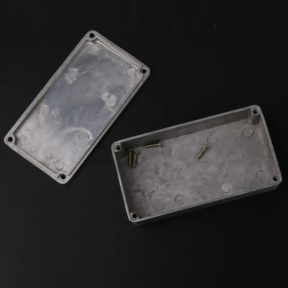 1590B Custodia per effetti per chitarra con viti Kit di strumenti musicali sostitutivi per custodia per effetti in alluminio