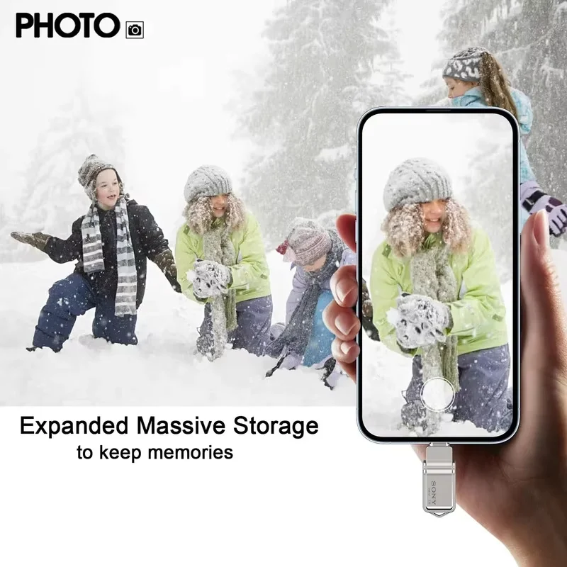 SONY Mini 2TB PenDrive OTG Flash Drive High Speed 1TB Metal Pendrive 512GB 256GB USB Type-C Portable Memoria USB Stick For Phone