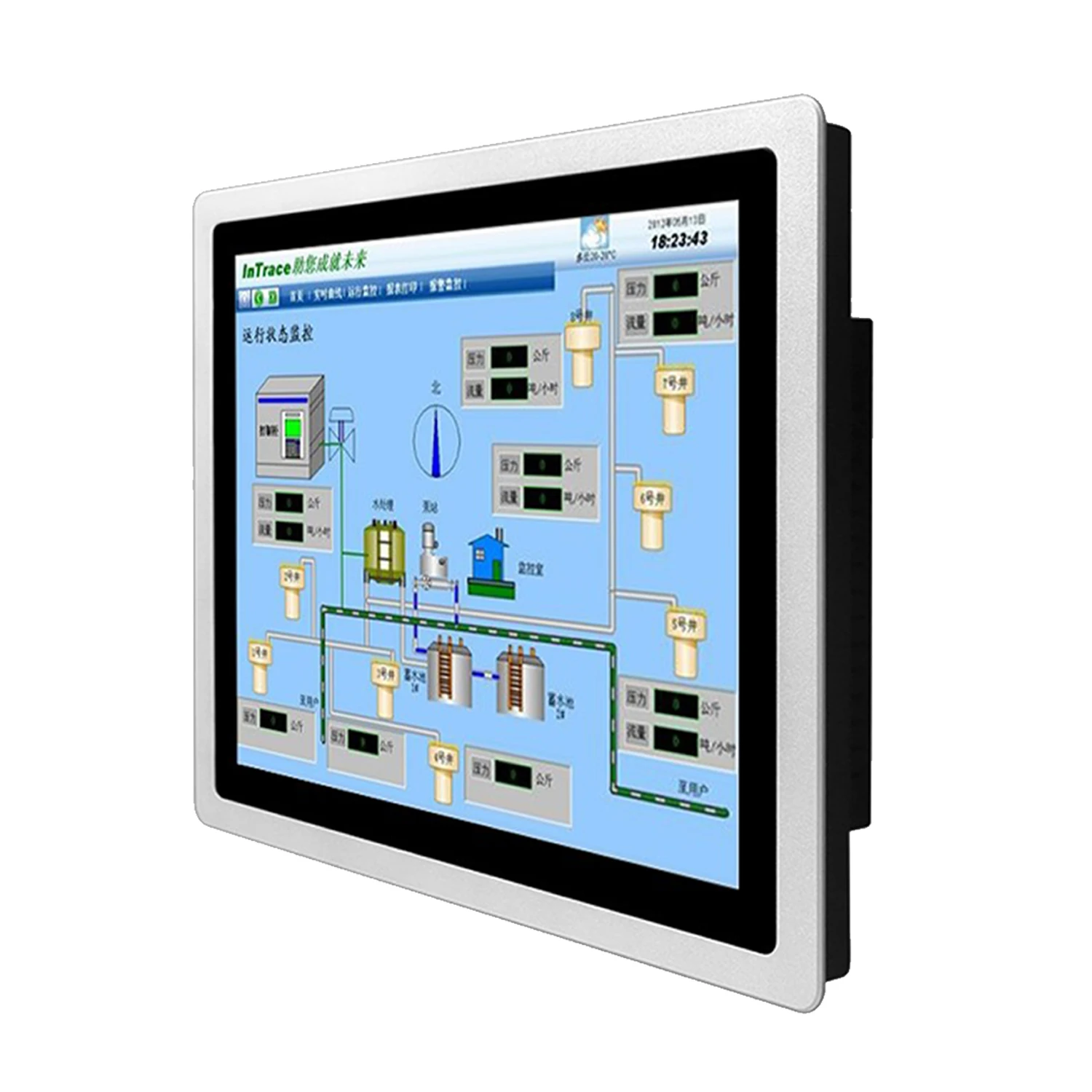 17 19 21.5 Inch industrial touch computer panel tablet pc all-in-one pc with capacitive touch screen built-in wifi for win10 pro