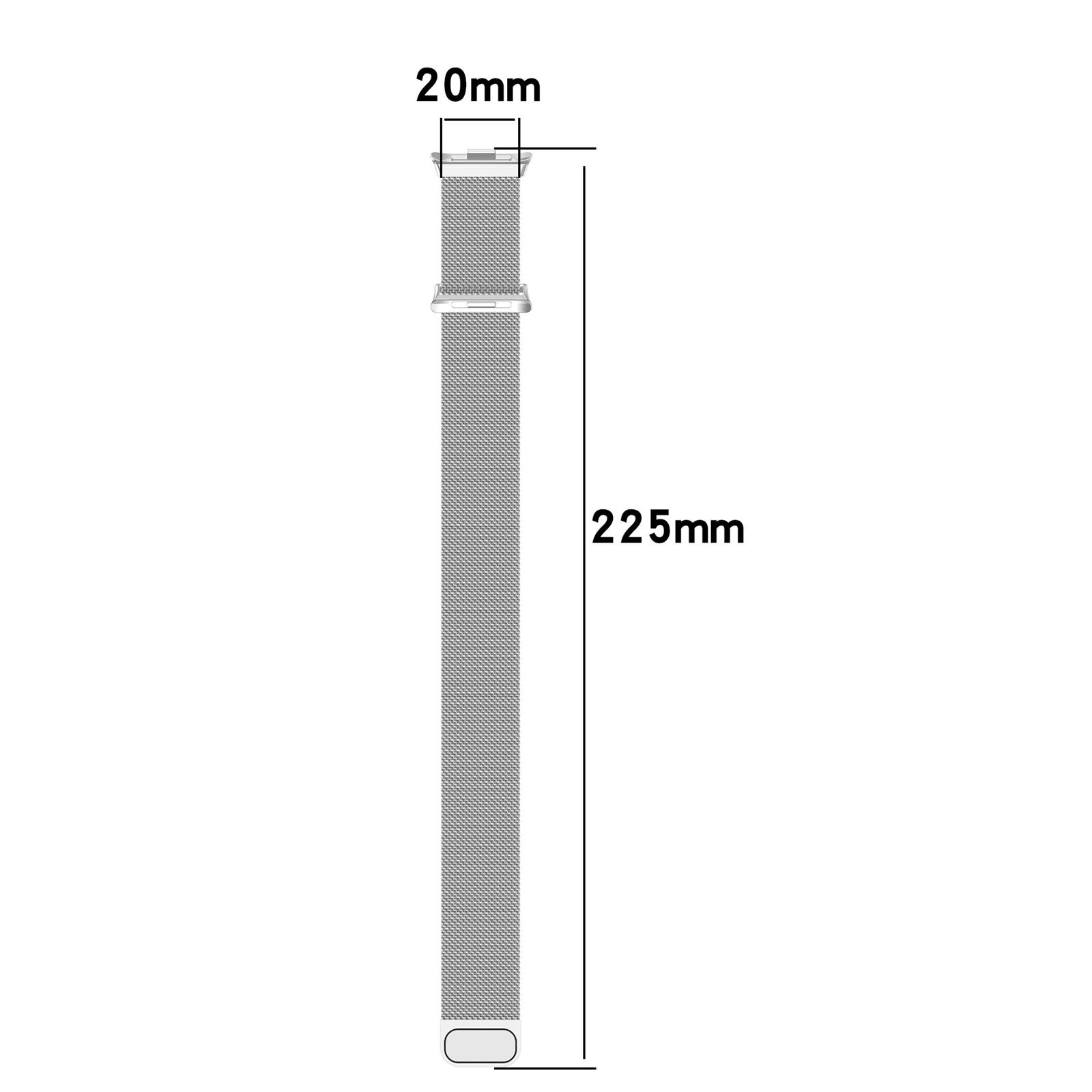 Xiaomi Mi Band 8 pro用のミラネーゼバックルストラップ,スマートウォッチ用のスペアブレスレット,アクセサリー