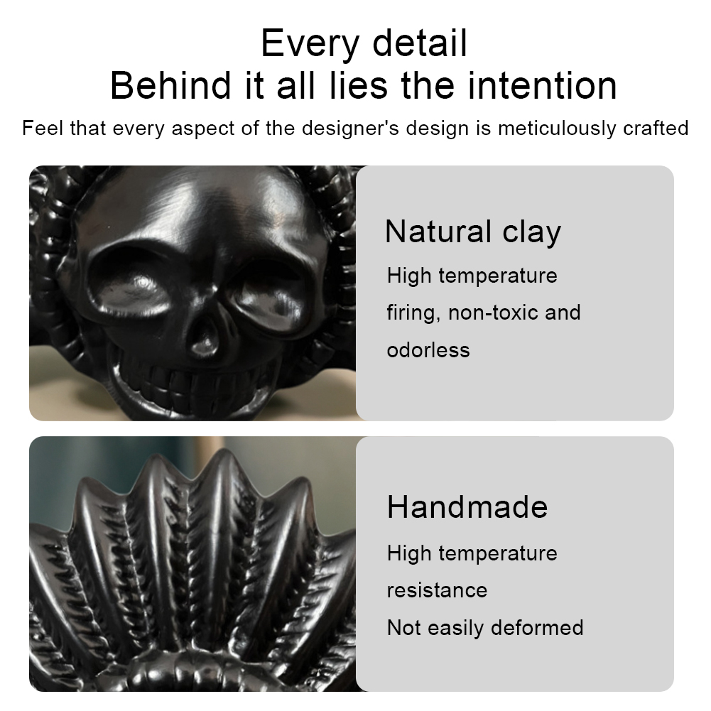 Authentische aztekische Pfeife, gruselige aztekische Todespfeife, schreiende aztekische Kriegspfeife für Halloween-Streich-Requisiten