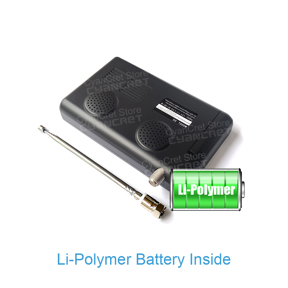 Leadstar bolso tv d5 5 Polegada DVB-T2 atsc ISDB-T tdt digital e analógico mini pequeno carro tv portátil suporte usb tf ac3