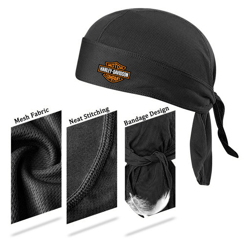 For Harley Davidson Quick Dry Headband Scarf Summer Men Running Riding Bandana Headscarf Hiking Running Balaclava Hat Accessory