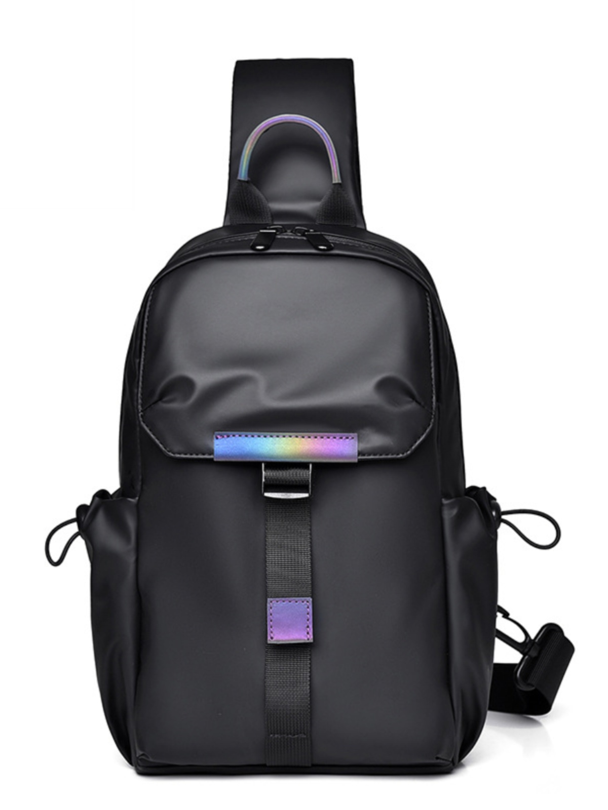 MTFSKAER トレンディなアウトドアスポーツメンズクロスボディバッグ軽量シングルショルダーバックパック多機能チェストバッグ