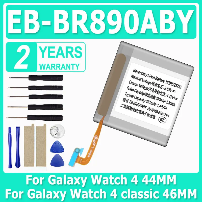 EB-BR890ABY 350mAh For Samsung Galaxy Watch 4 44MM SM-R870 R875 ,For Galaxy Watch 4 Classic 46MM R890 SM-R890 R895 R895U + Tools