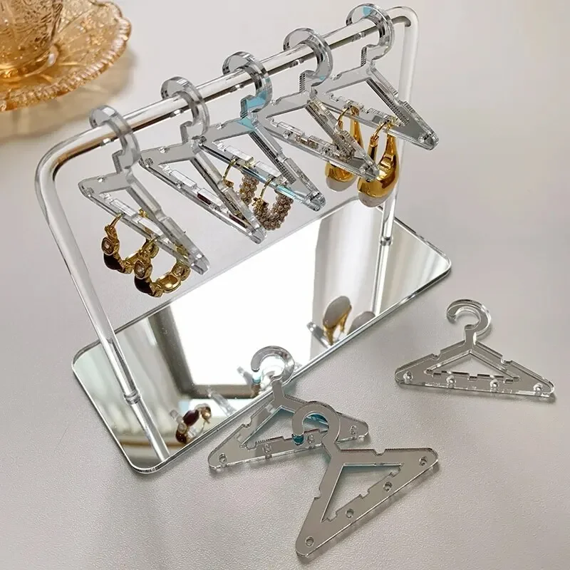 Nieuwe 8-delige effen kleur kleine hangers vormige sieradenhouder Dangle Oorbellen Display opslag persoonlijkheid sieraden organisator houders