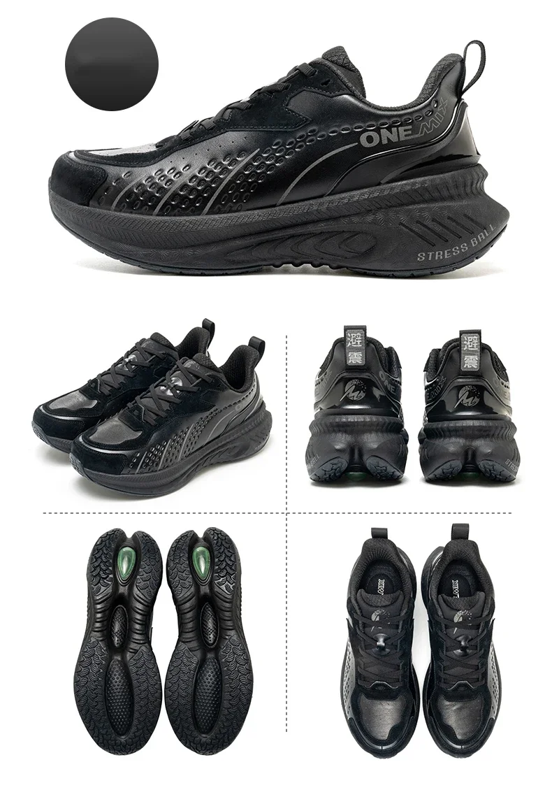 ONEMIX 2025, Winter-Training, Laufschuhe für Herren, Sportschuhe, Leder, warm, verschleißfest, weibliche Jogging-Schuhe, Wanderschuhe