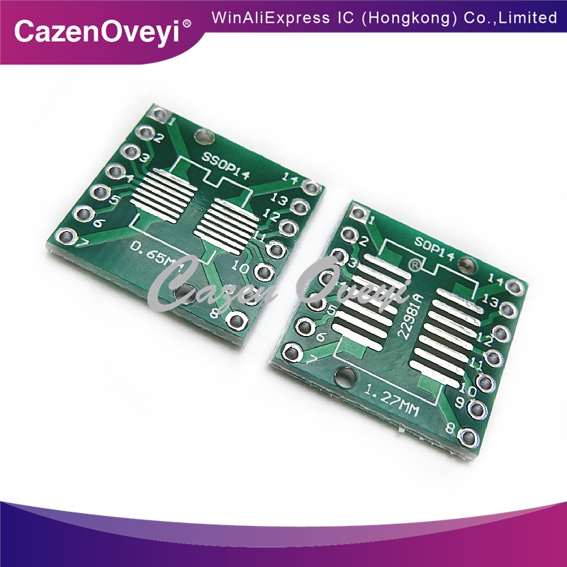 10 шт./лот TSSOP14 SSOP14 SOP14 к DIP14 переводная плата DIP Pin плата адаптер шага