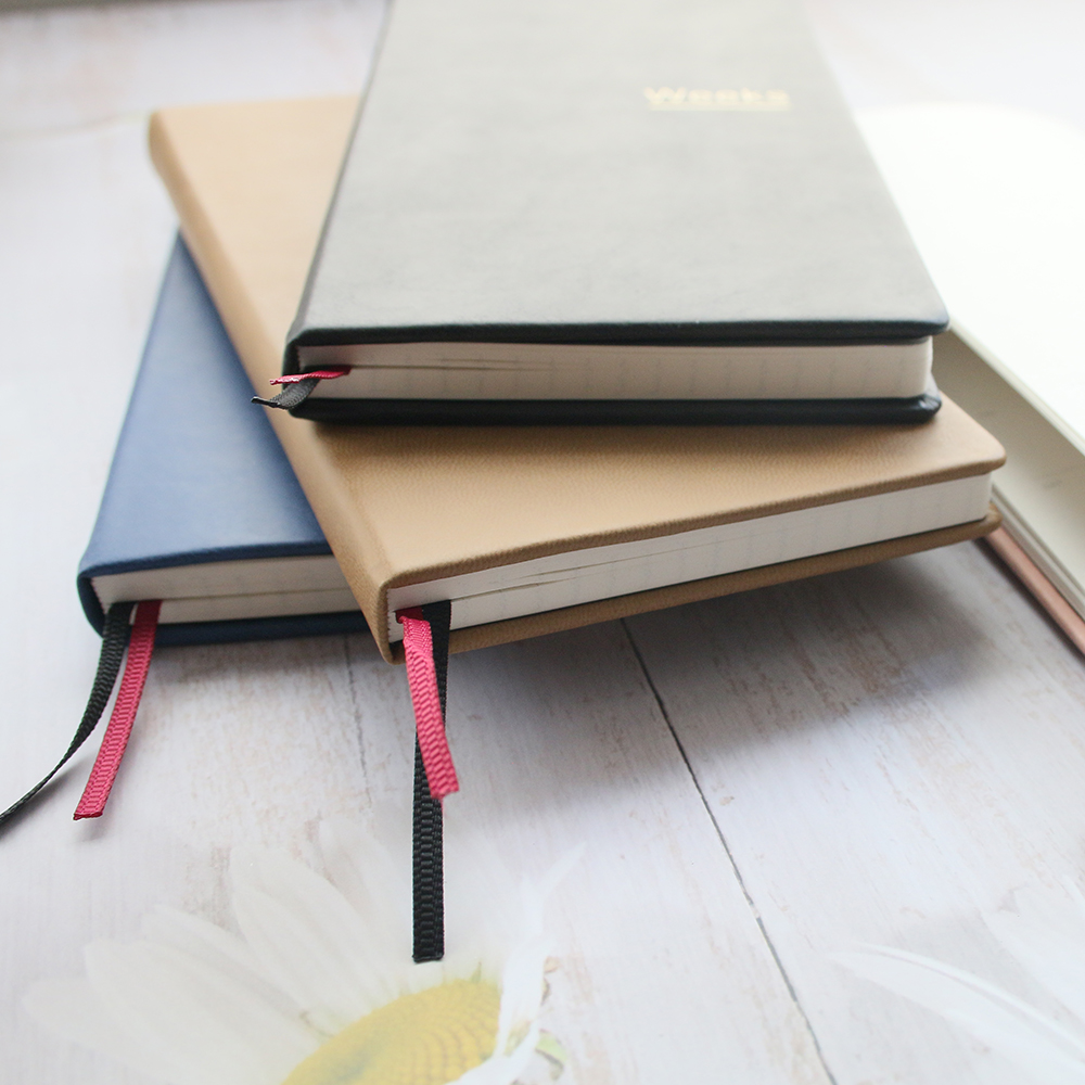 Fromthenon PU レザー ウィークリー プラン トラベラーズ ノート ジャーナル プランナー ウィーク カバー 学生 オフィス 文具用品