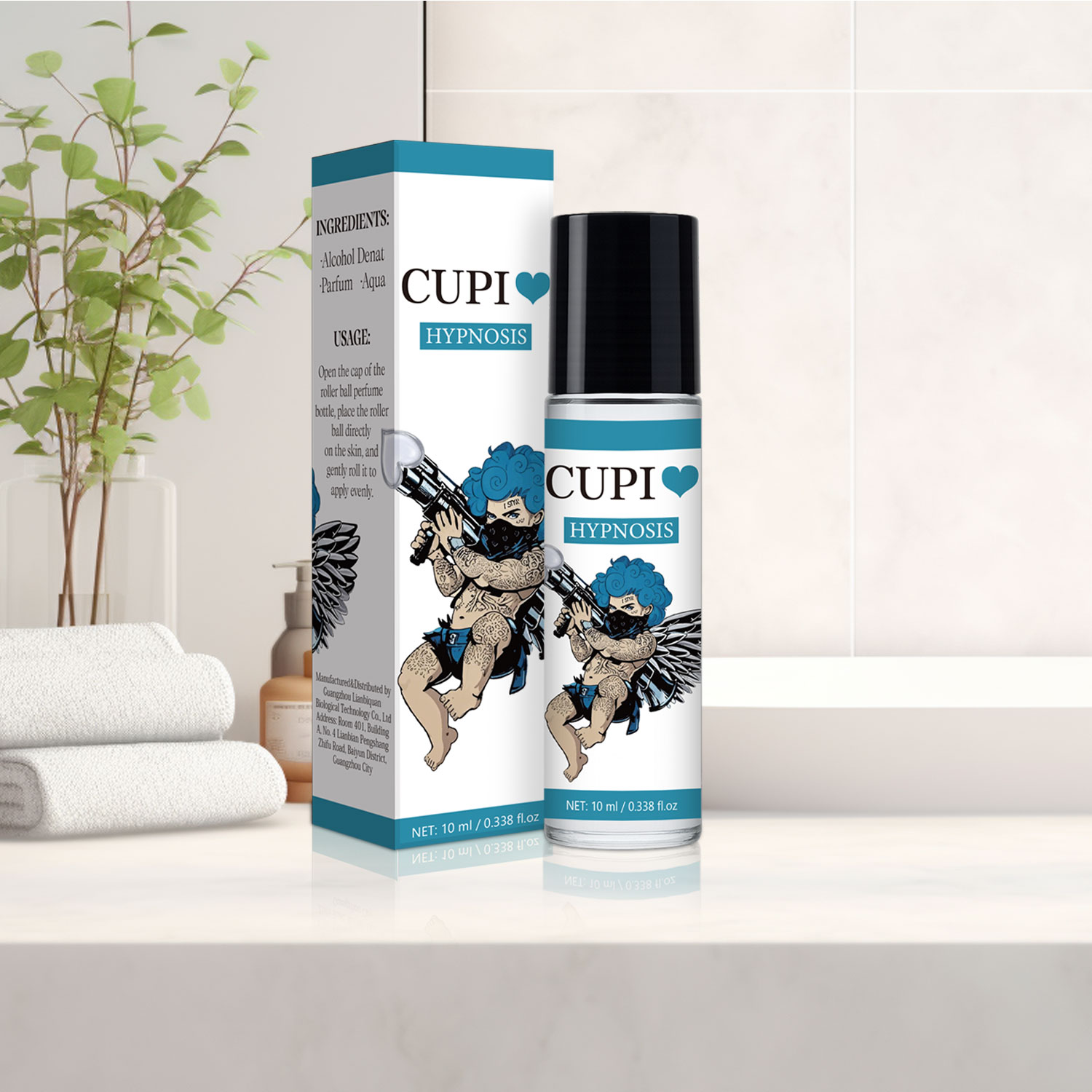 10ML Cupido's Hypnose Roll-on Deodorant Verwijder Geuren Feromoon Keulen voor Mannen Langdurige Geur Reisformaat