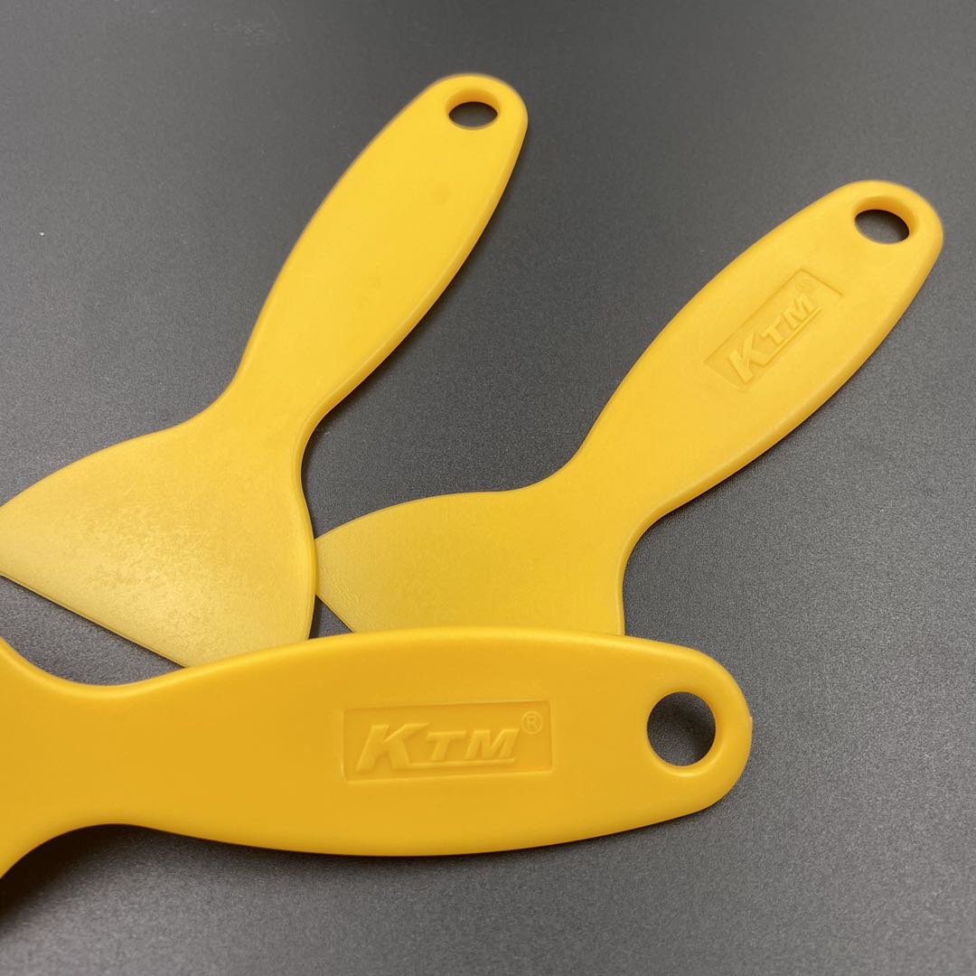 KTM Car Vinyl Carbon Fiber Window Ice Remover Cleaning Wash Car Scraper With Felt Squeegee Tool Film Wrapping Scraper