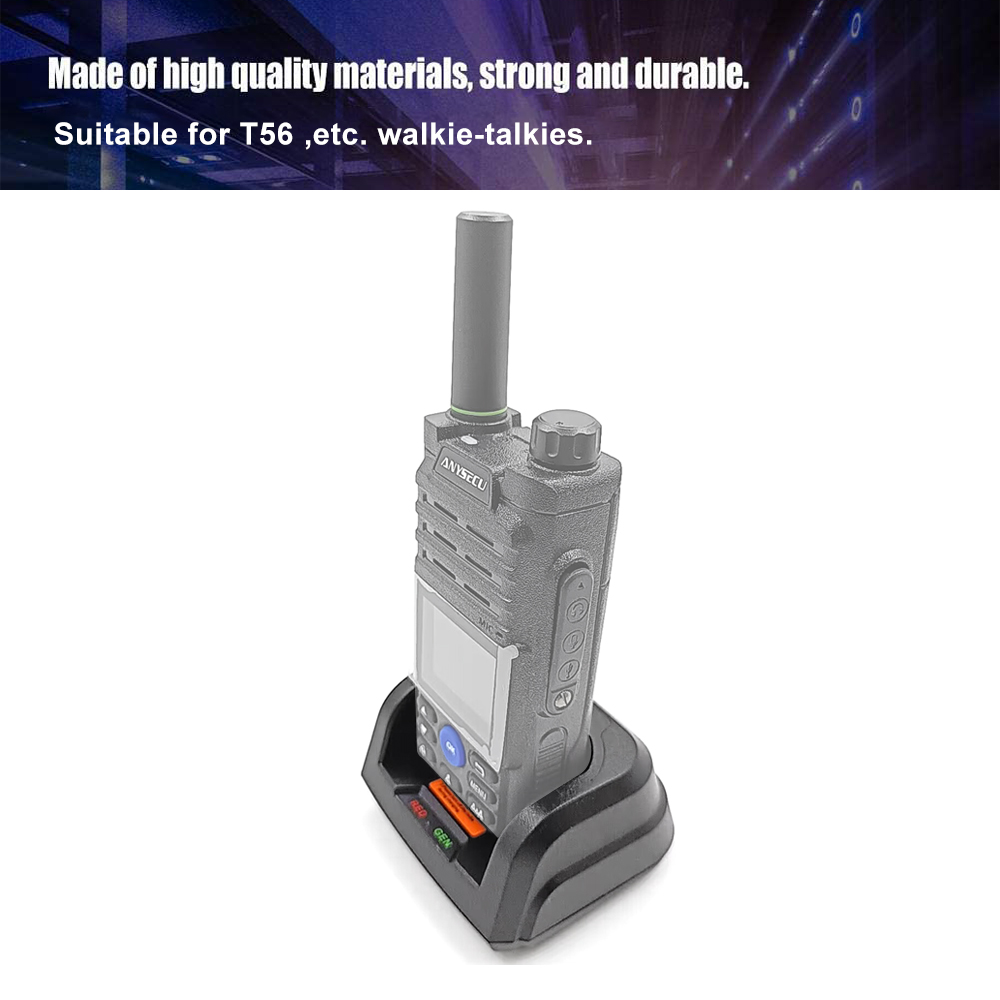 Desk charger base for B5/ Anysecu T56/ Ruyage ZL50 4G LTE Network Radio Walkie Talkie