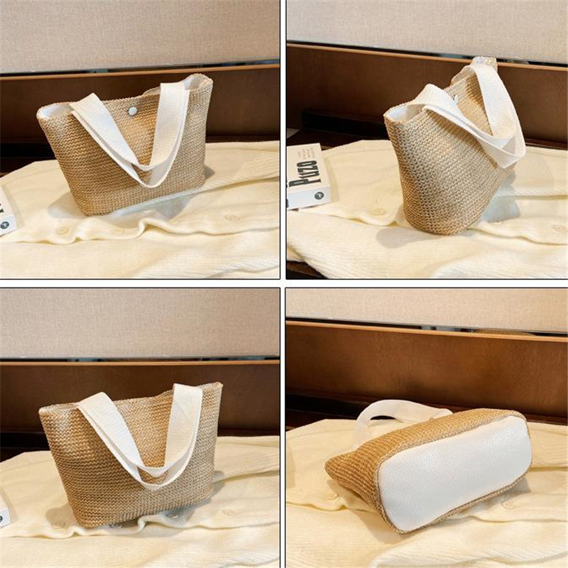 Сумка Соломенная женская, в ретро-стиле, 2022