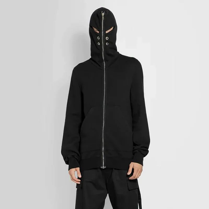 Nuevo Lujo 2023 Rick cuatro agujeros cremallera pulóver sudaderas con capucha sudaderas con capucha terciopelo algodón grueso polar tamaño EE. UU. # 668